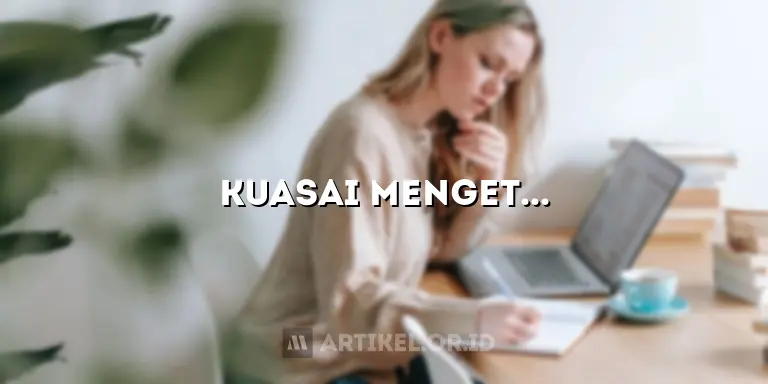 Kuasai Mengetik 10 Jari: Tutorial Ampuh Tingkatkan Kecepatan dan Akurasi