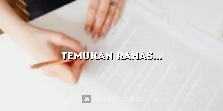 Temukan Rahasia Hidup Sehat yang Mencengangkan!